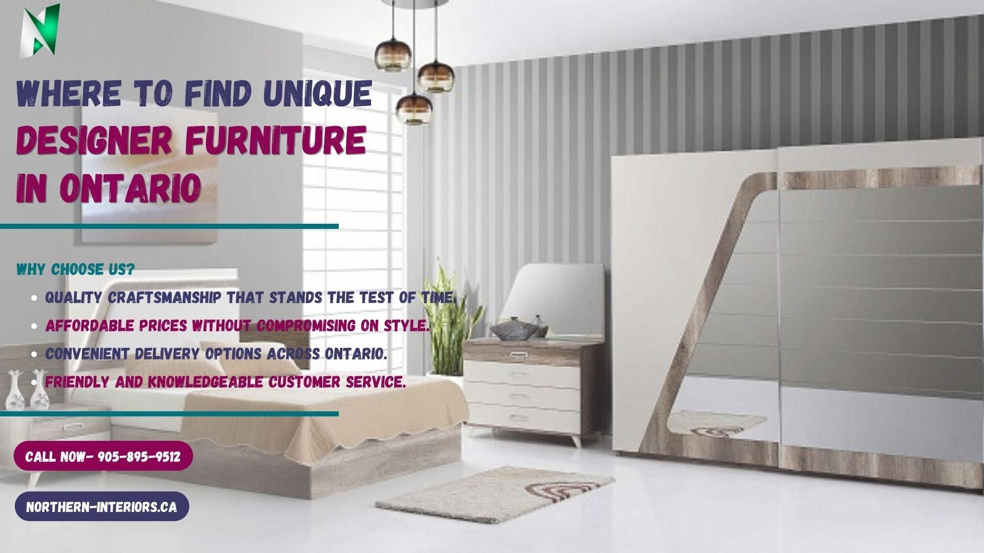 Where to Find Unique Designer Furniture in Ontario Northern Interiors