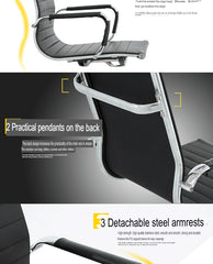 Black High Back Leather Office Chair