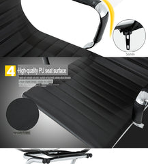 Black High Back Leather Office Chair