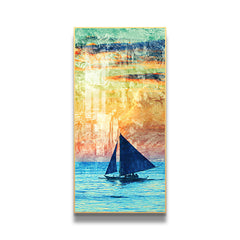 Twilight Voyage Crystal Porcelain Framed Wall Art