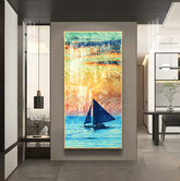 Twilight Voyage Crystal Porcelain Framed Wall Art