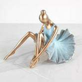 SITTING BALLERINA DRESS Figurine