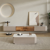 LuxeVision Luxury Wall Mount TV Cabinet and Coffee Table Set