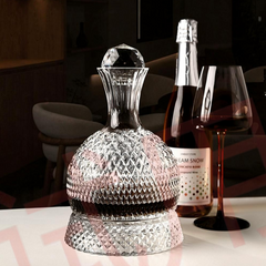 Crystal Rotating Decanter