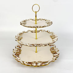 3-Tier Luxury Ceramic Serving Plates - Northern Interiors