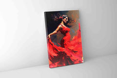 Dancing in Red Canvas Art