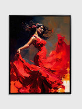 Dancing in Red Canvas Art