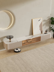 LuxeVision Luxury Wall Mount TV Cabinet and Coffee Table Set