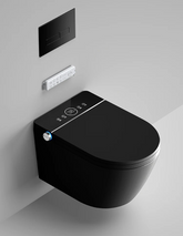 Black Smart LED Luxury Wallmount Bidet Toilet