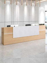 Simple Wooden Color Reception Desk