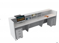 Simple Wooden Color Reception Desk