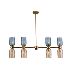 Azul 8 Light Island Linear Chandelier