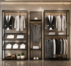 Luxury Retail Store Clothing Racking System