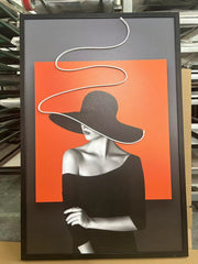 Elegant Lady LED Wall Art