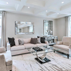 Modern Chrome Rectangular Decorative Mirror