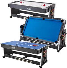 4 in 1 Billiards, Table Tennis, Air Hocky and Dining Table