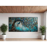 3D tree 72" x 36" Fine Art Canvas Print