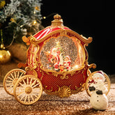 Santa Carrriage Musical Box Chrismas Decor