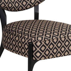 Alison Mango Wood Fabric Chair