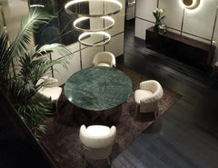 ROMANA Round Marble Top Dining Table