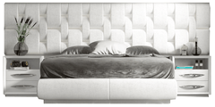 Emporio White King Size Bed