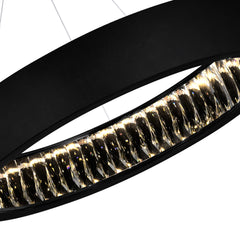 Rosalina LED Chandelier With Matte Black Finish