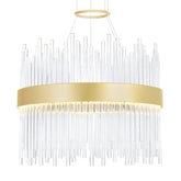 Genevieve LED Chandelier With Medallion Gold Finish