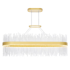 Genevieve LED Chandelier With Medallion Gold Finish