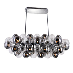 Pallocino 27 Light Island/Pool Table Chandelier With Chrome Finish