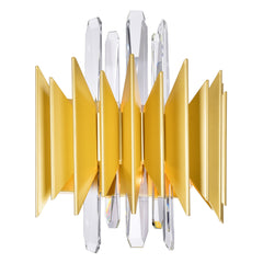 Cityscape Wall Sconce With Satin Gold Finish