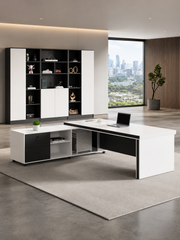 CLARA White Modern Executive Office Desk
