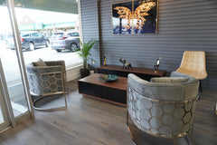 HIVE Silver Modern Accent Sofa Chair