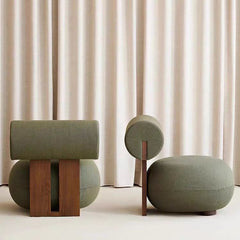 Korrin Solid Wood Accent Chair