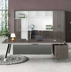 LUSTREWOOD Luxury Glossy Office Desk