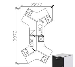 Felix 8 person Workstation