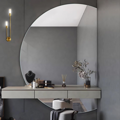 Gray Entry Floating Cabinet Shelf