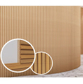 Solid Ash Wood Rounded Flexible Slatwall Panel