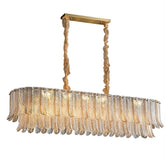 DAZZLUX Luxury Crystal Linear Chandelier