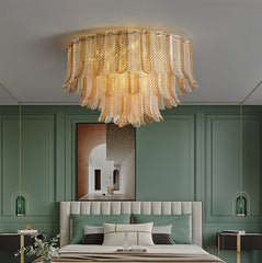 DAZZLUX Luxury Crystal Linear Chandelier