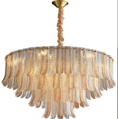DAZZLUX Luxury Crystal Linear Chandelier