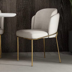 Angelo Gold Modern Fabric Dining Chair