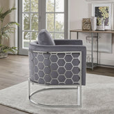 HIVE Silver Modern Accent Sofa Chair