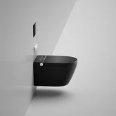 Black Smart LED Luxury Wallmount Bidet Toilet