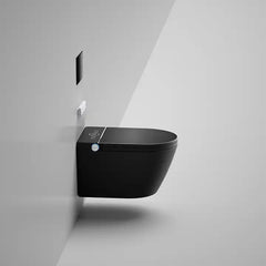 Black Smart LED Luxury Wallmount Bidet Toilet