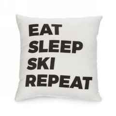 EAT SLEEP SKI Cushion