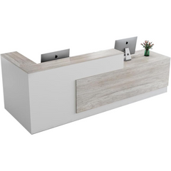BirchBlend L shape Reception Desk