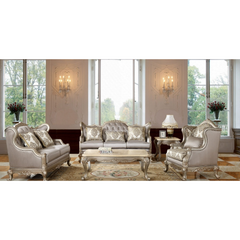 Royce Modern Grey Velvet Sofa Set