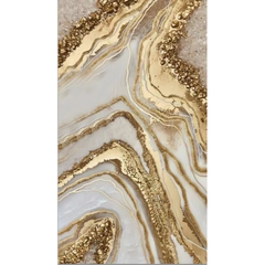 PVC 3D Gold Marble Wall