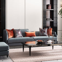 La Francaise Mansion Sofa Azure Black
