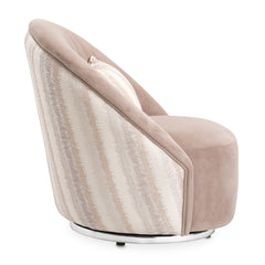 Lucca Swivel Chair Silver
